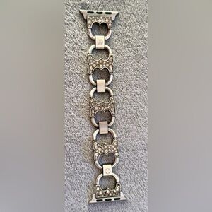 Rare!! Tory Burch Double T Pave Apple Watch Band